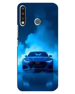 Чохол для TECNO Spark 4 з картинкою «Audi — блакитна енергія»