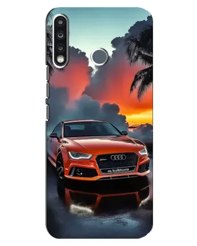 Чохол для TECNO Spark 4 з картинкою «Audi — захід сонця»