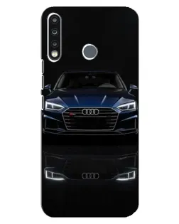 Чохол для TECNO Spark 4 з картинкою «Audi — нічне відображення»