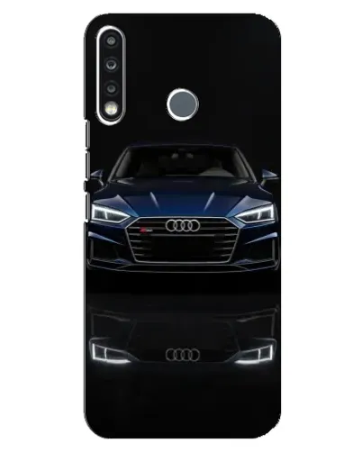 Чохол для TECNO Spark 4 з картинкою «Audi — нічне відображення»