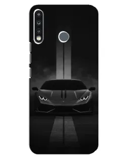 Чехол для TECNO Spark 4 с картинкой «Lamborghini симметрия дорог»
