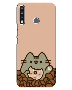 Чохол для TECNO Spark 4 з картинкою «Кавовий Пушин» Чохол для TECNO Spark 4 з картинкою «Кавовий Пушин»