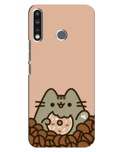 Чохол для TECNO Spark 4 з картинкою «Кавовий Пушин»