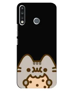 Чохол для TECNO Spark 4 з картинкою «Пушин на чорному»