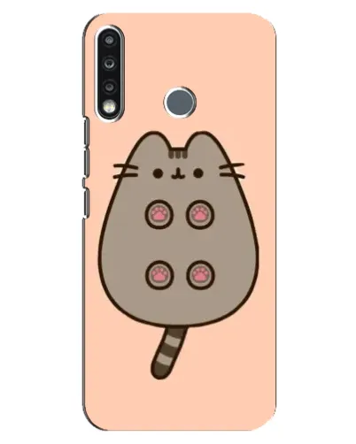 Чохол для TECNO Spark 4 з картинкою «Пушин пузиком догори»