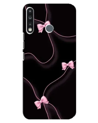 Чехол для TECNO Spark 4 с картинкой «Розовые ленты»