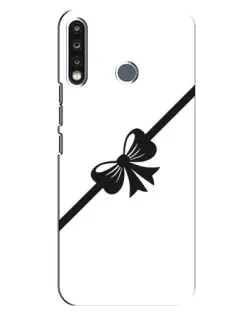 Чехол для TECNO Spark 4 с картинкой «Диагональный бант»