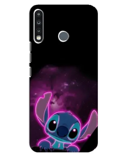 Чехол для TECNO Spark 4 с картинкой «Неоновый Stitch»