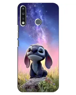 Чехол для TECNO Spark 4 с картинкой «Стич на рассвете»