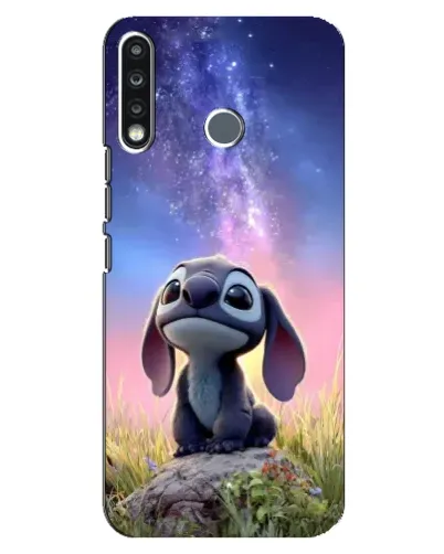 Чехол для TECNO Spark 4 с картинкой «Стич на рассвете»