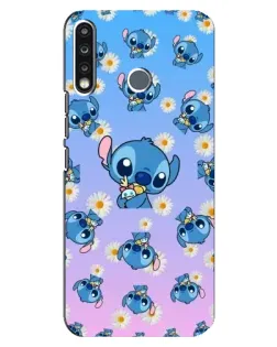 Чехол для TECNO Spark 4 с картинкой «Паттерн со Стичем»
