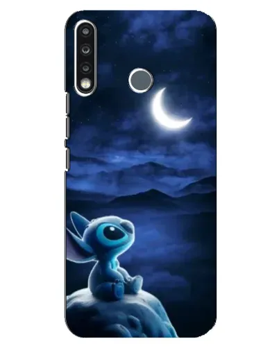 Чехол для TECNO Spark 4 с картинкой «Лунная ночь Стича»