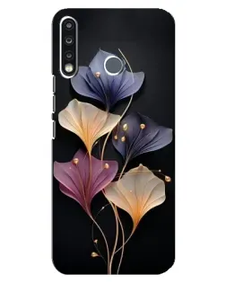 Чохол для TECNO Spark 4 з картинкою «Лілові квіти грації»