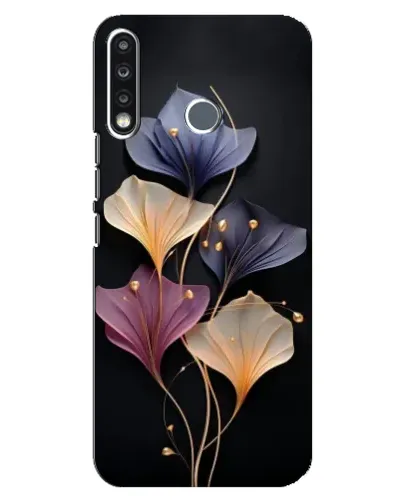 Чехол для TECNO Spark 4 с картинкой «Лиловые цветы грации»