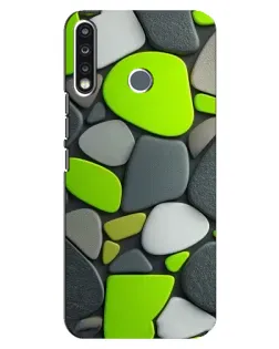 Чохол для TECNO Spark 4 з картинкою «Яскрава неонова галька»