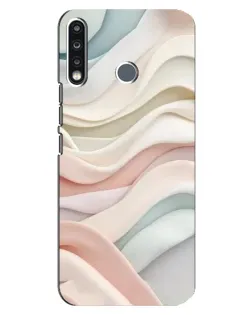 Чохол для TECNO Spark 4 з картинкою «Пастельні ніжні хвилі»