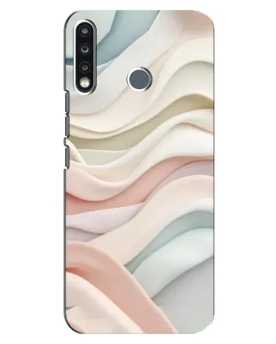 Чохол для TECNO Spark 4 з картинкою «Пастельні ніжні хвилі»