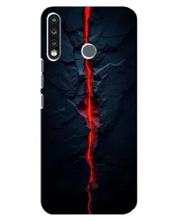 Чохол для TECNO Spark 4 з картинкою «Червона лавова тріщина»