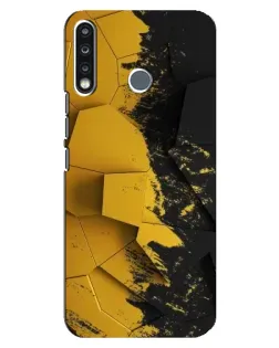 Чохол для TECNO Spark 4 з картинкою «Золоті уламки геометрії»