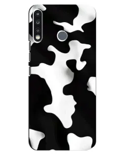 Чохол для TECNO Spark 4 з картинкою «Чорно-біла пляма»