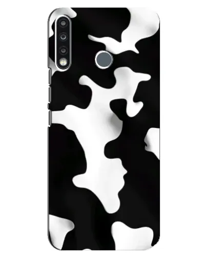Чохол для TECNO Spark 4 з картинкою «Чорно-біла пляма»