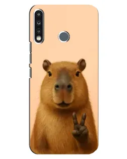Чохол для TECNO Spark 4 з картинкою «Капібара вікторія»