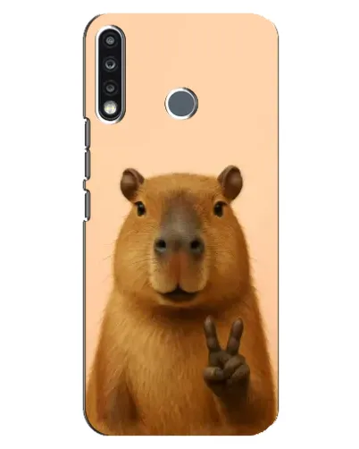 Чохол для TECNO Spark 4 з картинкою «Капібара вікторія»