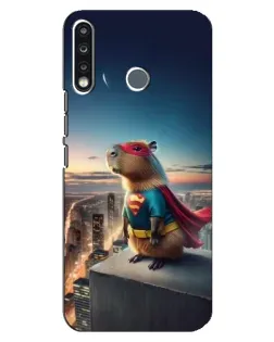 Чохол для TECNO Spark 4 з картинкою «Капі-мен супергерой»
