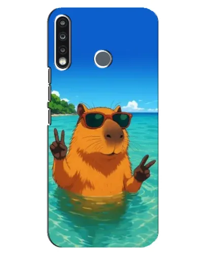 Чохол для TECNO Spark 4 з картинкою «Морська капібара»