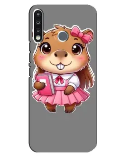 Чохол для TECNO Spark 4 з картинкою «Дівчинка капібара»