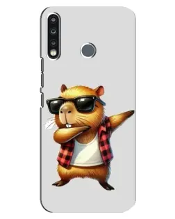 Чохол для TECNO Spark 4 з картинкою «Капібара репер даб»