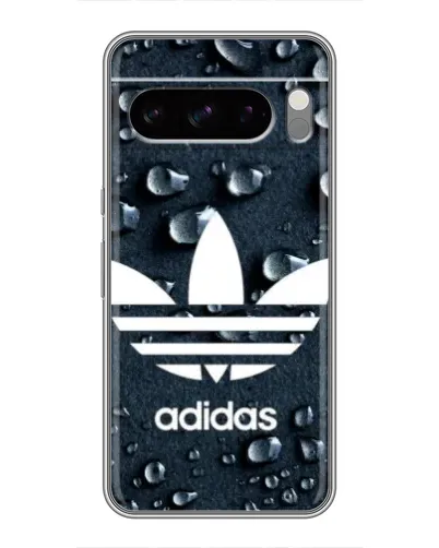 Чехол для TECNO Spark 40 5G с картинкой «Adidas Trefoil Blue»