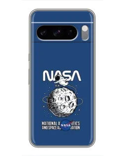 Чехол для TECNO Spark 40 5G с картинкой «NASA — лунная миссия»