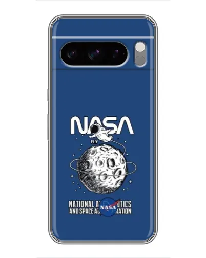 Чехол для TECNO Spark 40 5G с картинкой «NASA — лунная миссия»