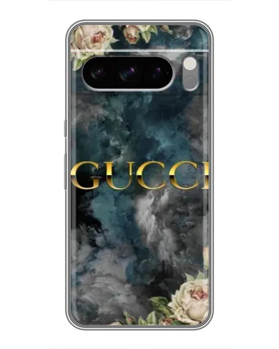 Чехол для TECNO Spark 40 5G с картинкой «Абстрактные цветы Gucci»