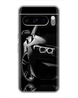 Чохол для TECNO Spark 40 5G з картинкою «Чорна BMW — профіль»