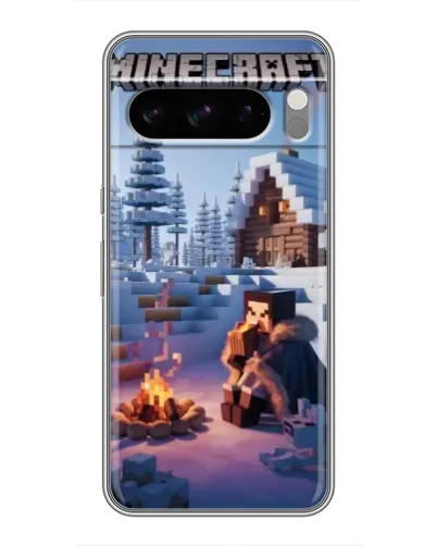 Чехол для TECNO Spark 40 5G с картинкой «Зимний Minecraft» Чехол для TECNO Spark 40 5G с картинкой «Зимний Minecraft»