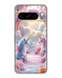 Чехол для TECNO Spark 40 5G с картинкой «Радуга и единороги» Чехол для TECNO Spark 40 5G с картинкой «Радуга и единороги»