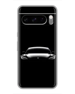 Чехол для TECNO Spark 40 5G с картинкой «Фары Tesla Night»