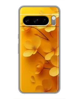 Чехол для TECNO Spark 40 5G с картинкой «Золотые лепестки»