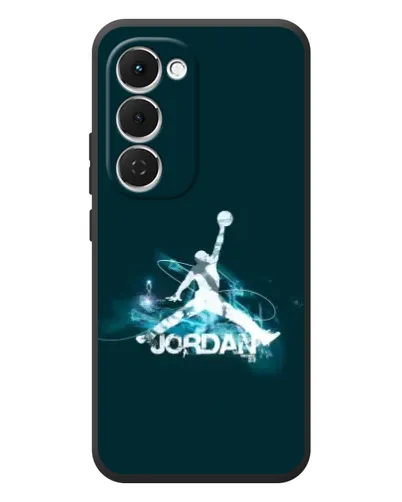 Чехол для TECNO Spark 40 Pro Plus с картинкой «Jordan Blue Fire»