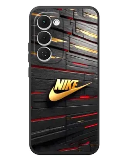 Чехол для TECNO Spark 40 Pro Plus с картинкой «Золотой Nike на металле»