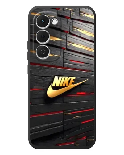 Чехол для TECNO Spark 40 Pro Plus с картинкой «Золотой Nike на металле» Чехол для TECNO Spark 40 Pro Plus с картинкой «Золотой Nike на металле»
