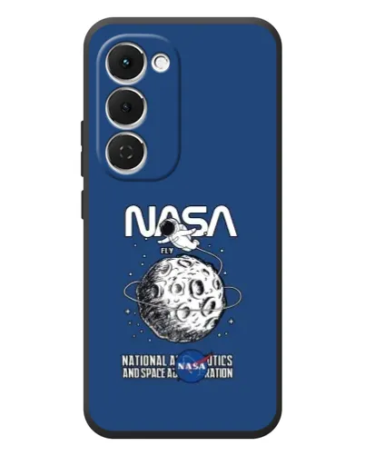 Чехол для TECNO Spark 40 Pro Plus с картинкой «NASA — лунная миссия»