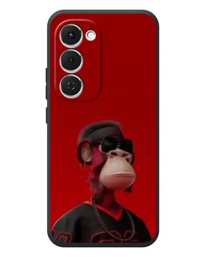 Чехол для TECNO Spark 40 Pro Plus с картинкой «Bored Ape в красном»