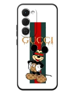 Чехол для TECNO Spark 40 Pro Plus с картинкой «Микки Маус Gucci — полосы»