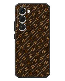 Чехол для TECNO Spark 40 Pro Plus с картинкой «Gucci — золотые диагонали»