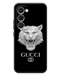 Чохол для TECNO Spark 40 Pro Plus з картинкою «Gucci — срібний лев»