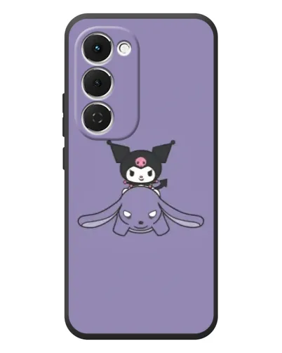 Чехол для TECNO Spark 40 Pro Plus с картинкой «Kuromi на лиловом фоне»
