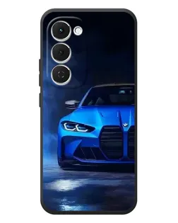 Чехол для TECNO Spark 40 Pro Plus с картинкой «Голубая BMW M4»